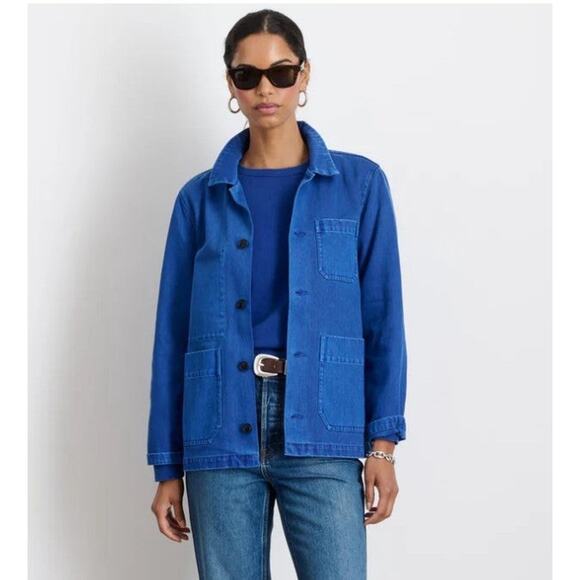 Alex Mill Britt Denim Women’s Work Jacket Black XXL 2XL Oversized Vintage Style - Picture 1 of 13